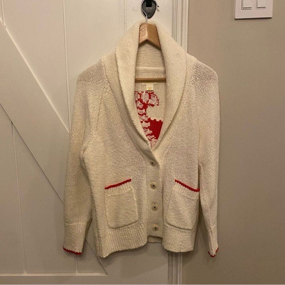 NWT Anthropologie Maeve Lobster Cardigan XS-Rare Find - Picture 4 of 8